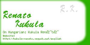 renato kukula business card